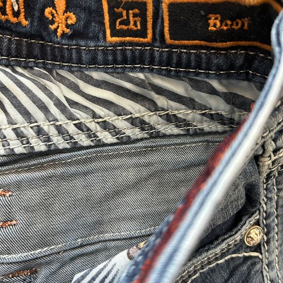 Rock Revival Sukara Bootcut whiskered wash womens Jeans 26 - Picture 7 of 7